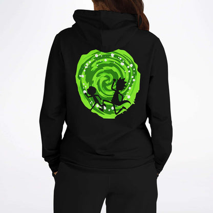 Rick and Morty Portal Black Rave Hoodie