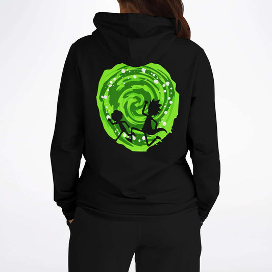 Rick and Morty Portal Black Rave Hoodie
