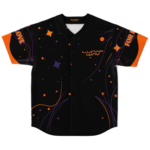Black Night Sky Rave Baseball Jersey