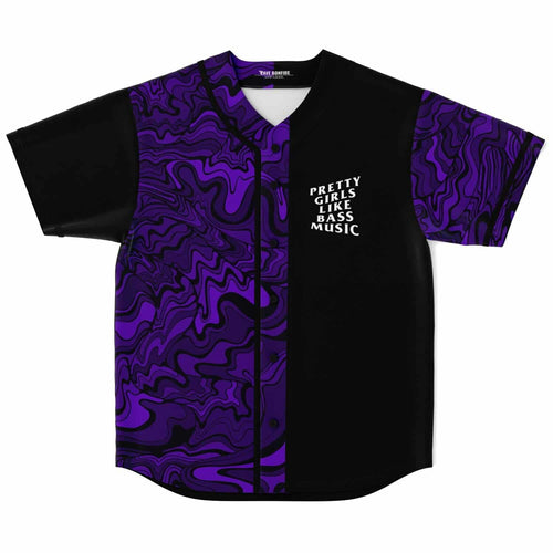 Black Half Rave Baseball Jersey