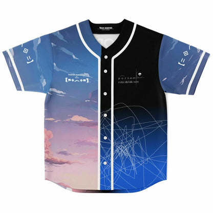 Porter Robinson Sky Blue Anime Rave Baseball Jersey