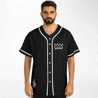 Charles The First Black Line Art Rave Baseball Jersey