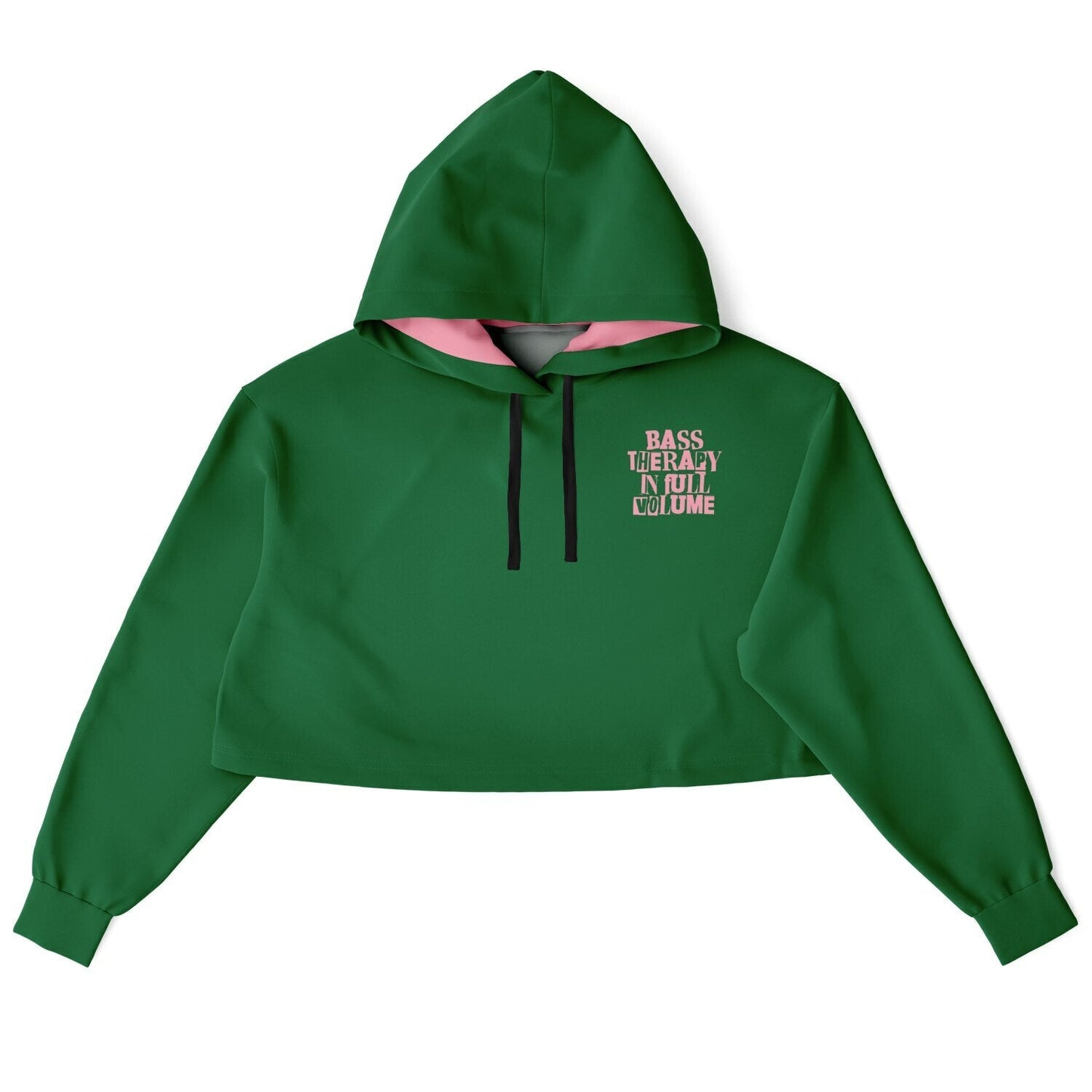 Bass Therapy in Full volume cropped hoodie