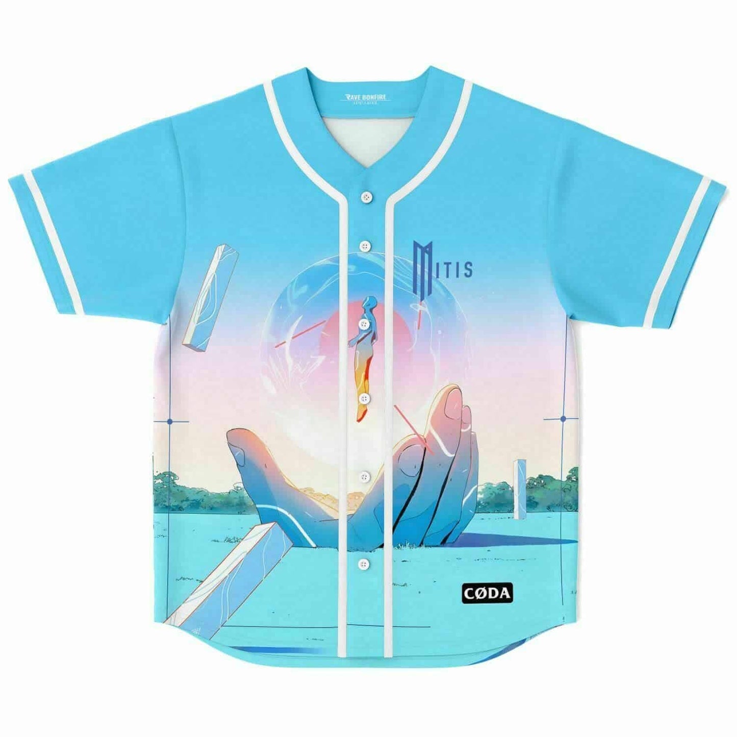 MITIS Light Sky Surreal Scene Rave Baseball Jersey