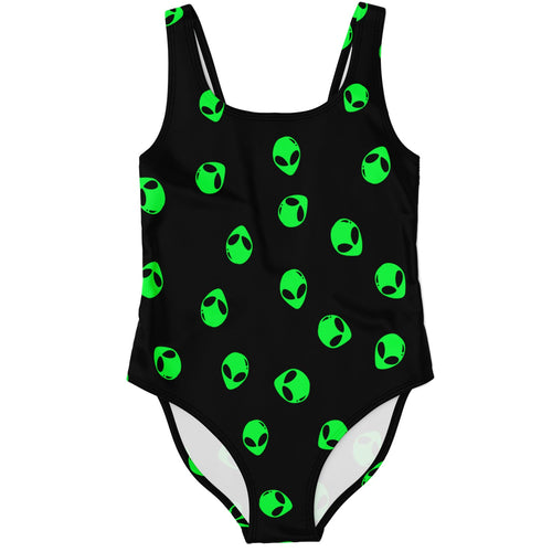 Black Scattered Classic Rave Swimsuit