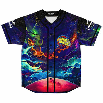 Elements Deep Blue Cosmic Scene Rave Baseball Jersey
