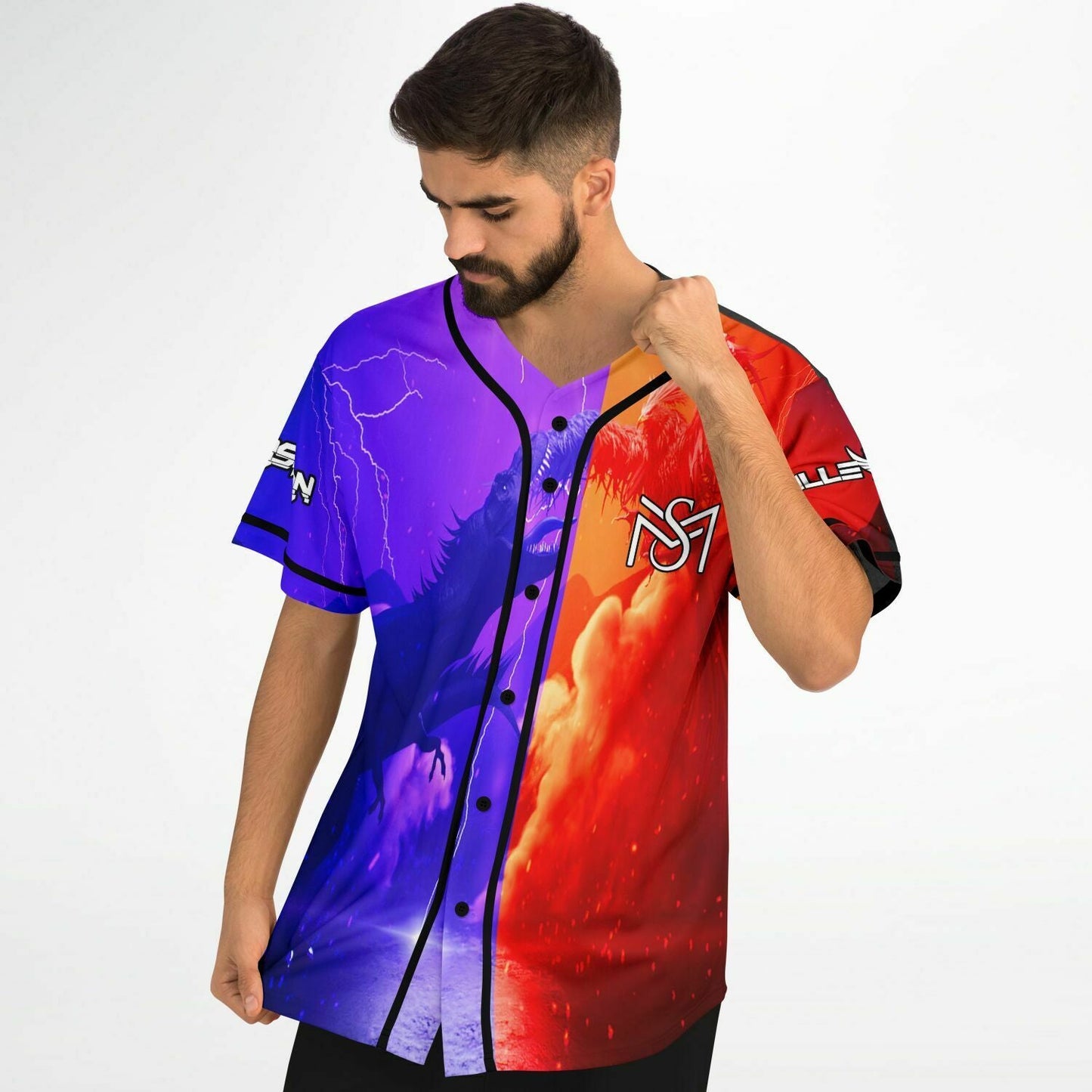 Excision Split Fantasy Scene Rave Baseball Jersey
