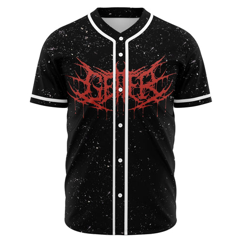 Black Red Death Rave Baseball Jersey