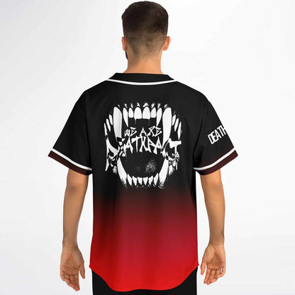 Deathpact Black Red Screaming Rave Baseball Jersey