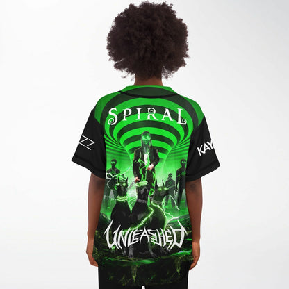 REZZ Black Green Optical Rave Baseball Jersey