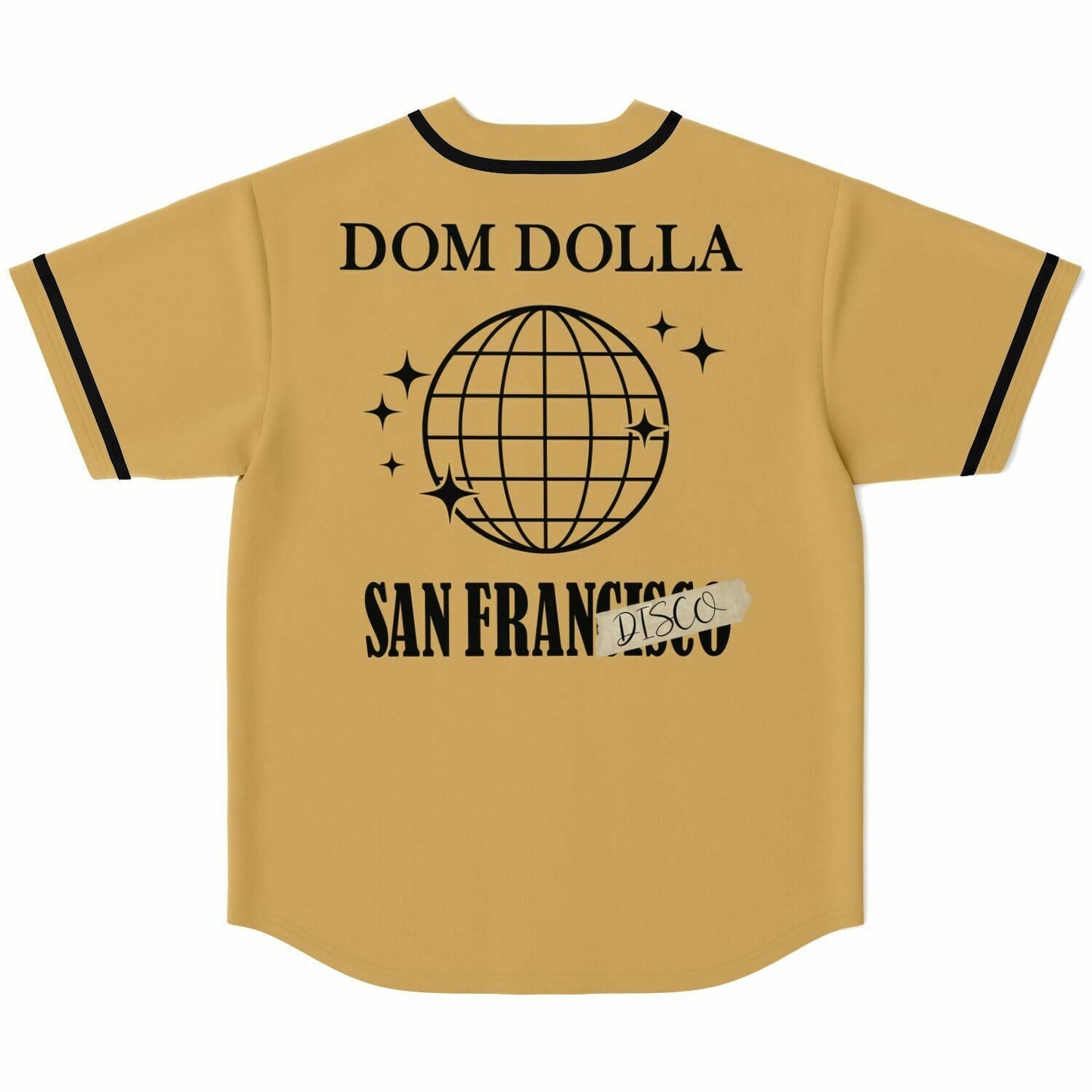Dom Dolla Tan Wordmark Chest Rave Baseball Jersey