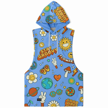 Stay Groovy sleeveless  Hoodie