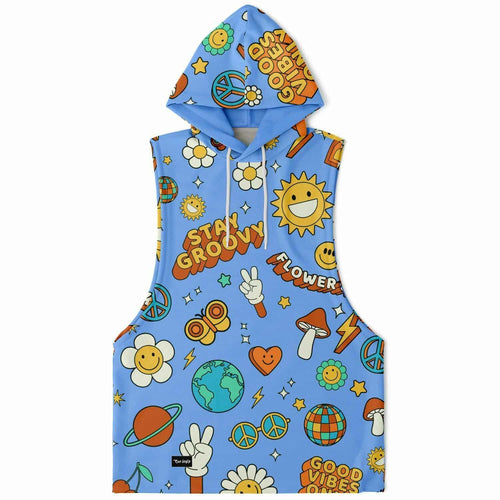 Stay Groovy sleeveless  Hoodie