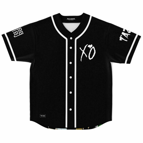 The Weeknd Black Rave Baseball Jersey