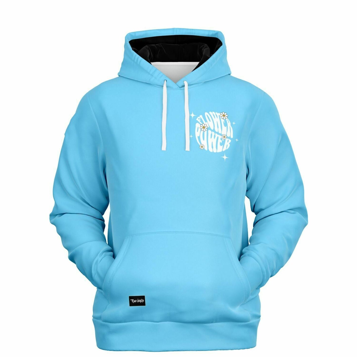 Flower Power Retro Daisy Blue Rave Hoodie