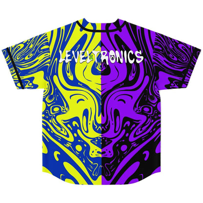 Subtronics Split Psychedelic Liquid Rave Baseball Jersey