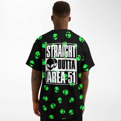 Black Repeating Cartoon Rave Baseball Jersey