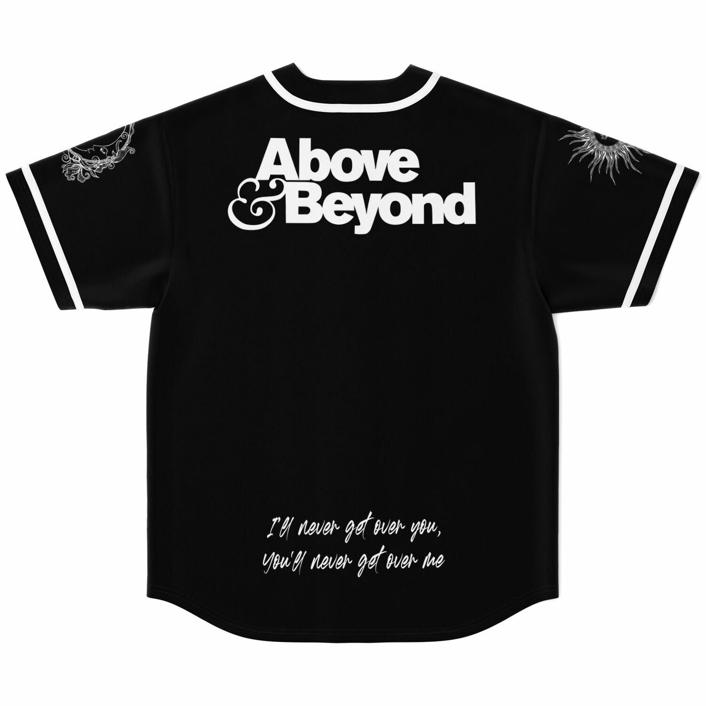 Above & Beyond Black Clean Jersey Rave Baseball Jersey