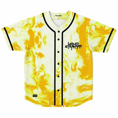 Liquid Stranger White Bright Marble Rave Baseball Jersey