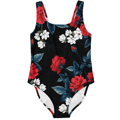 Black Roses Magnolia Rave Swimsuit