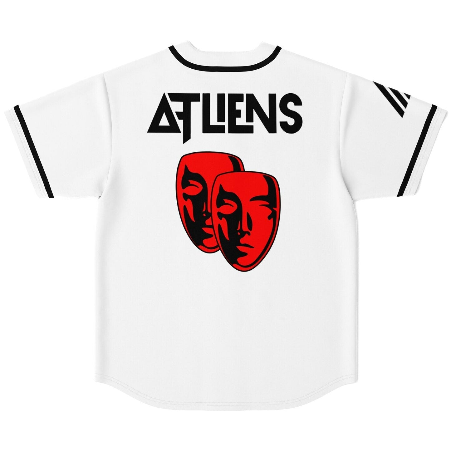 ATLiens White Black Chest Triangle Rave Baseball Jersey