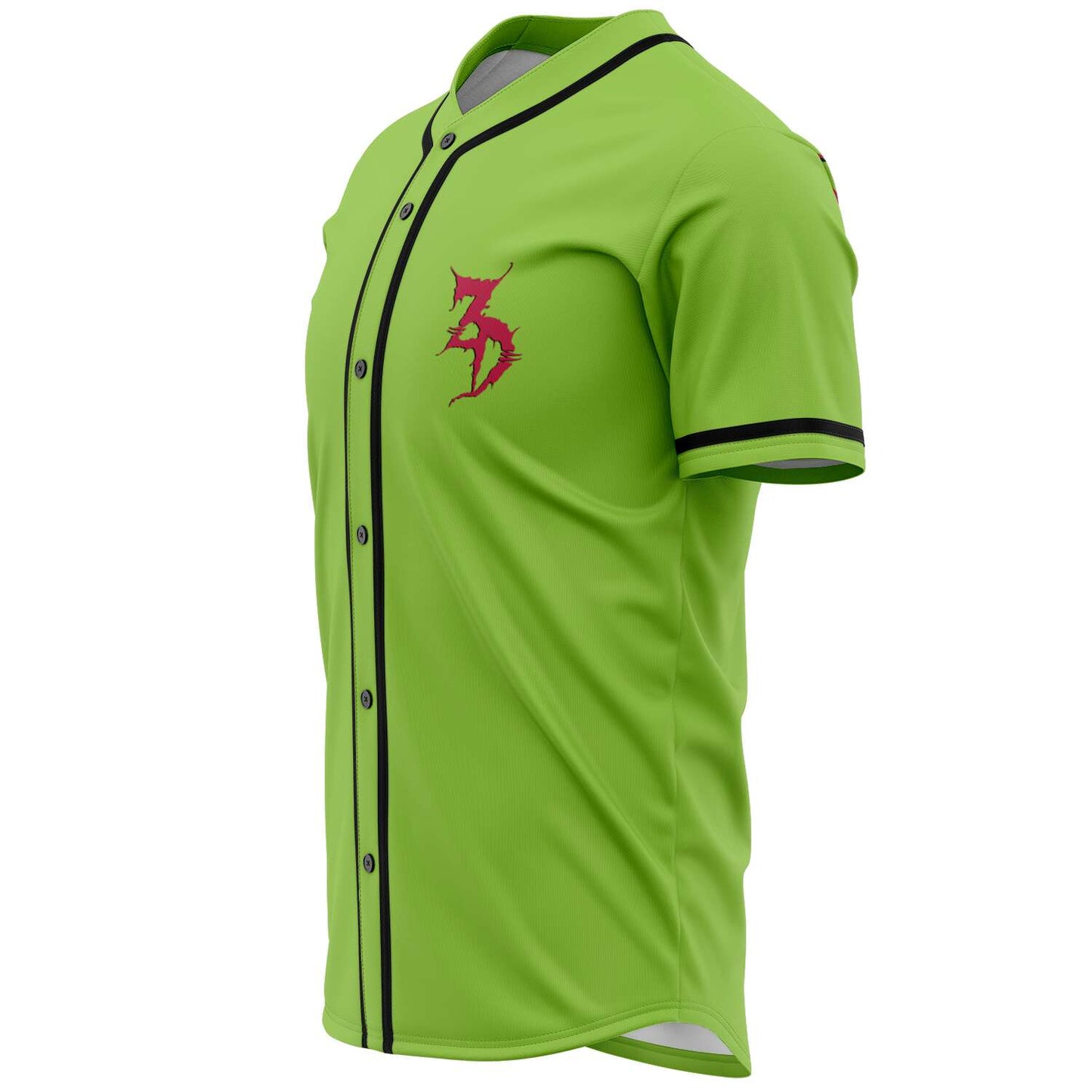 Zeds Dead Lime Green Dragon ‘3D’ Rave Baseball Jersey