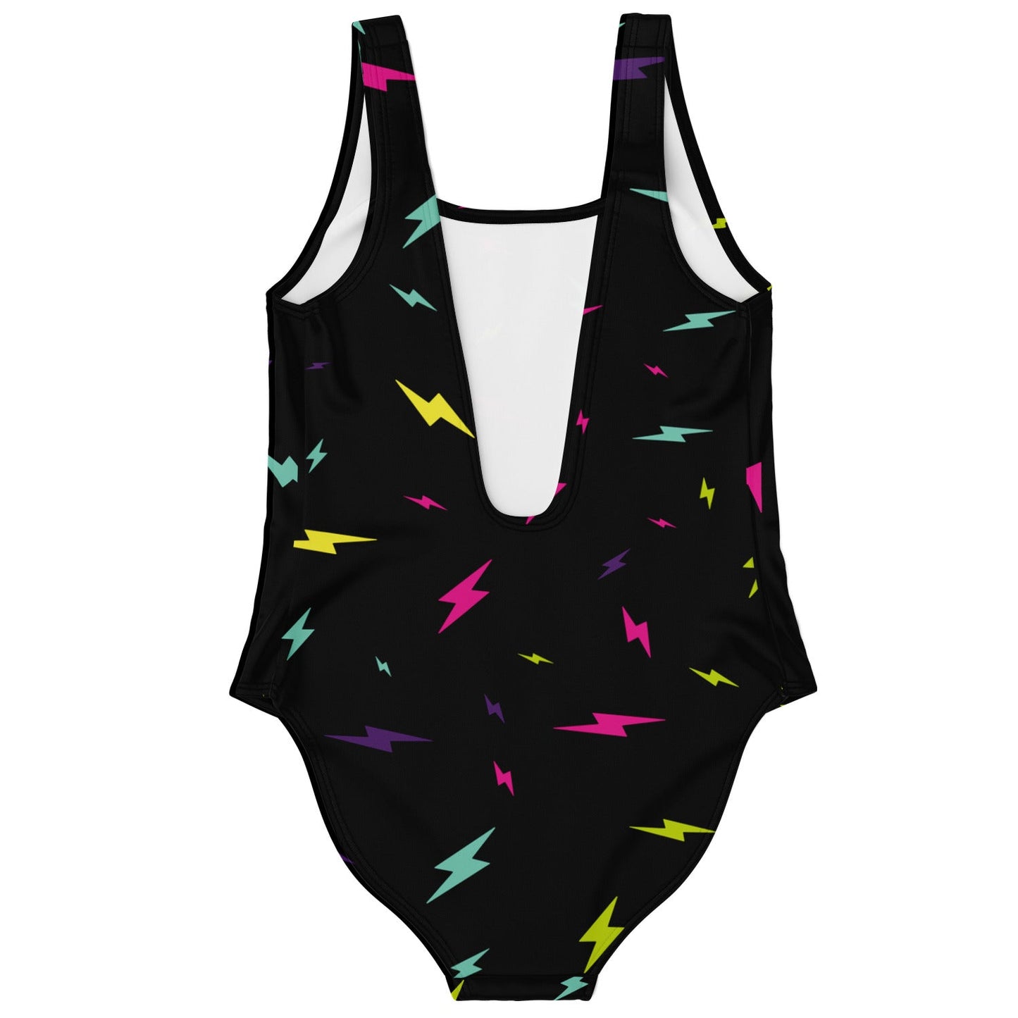 Black Scattered Lightning Rave Swimsuit
