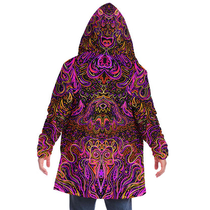 Black Symmetrical Psychedelic Rave Cloak