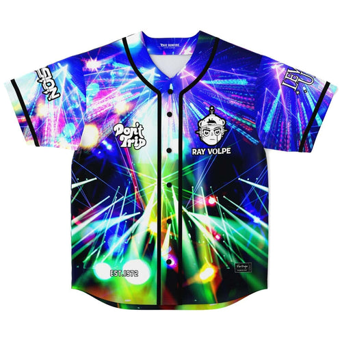 Ray Volpe Vivid Laser Concert Stage Rave Baseball Jersey