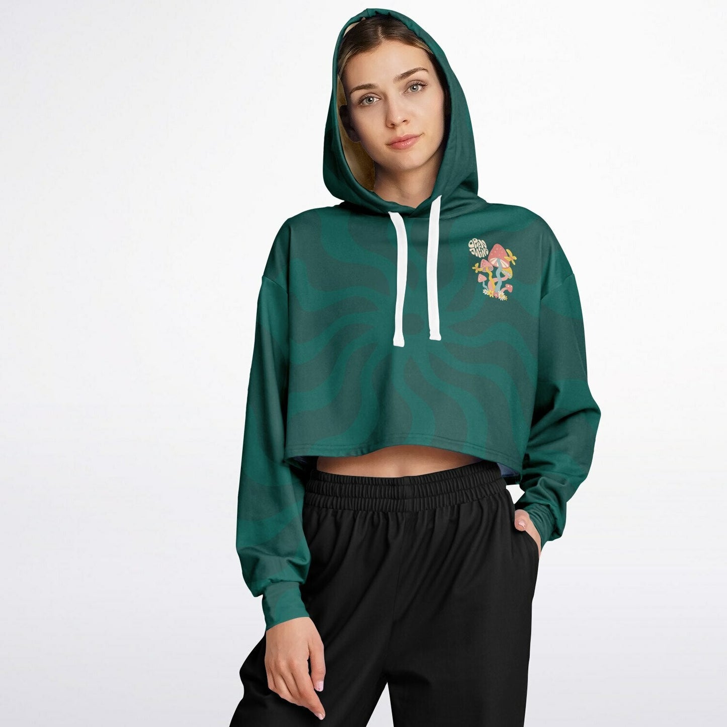 Open Mind cropped hoodie