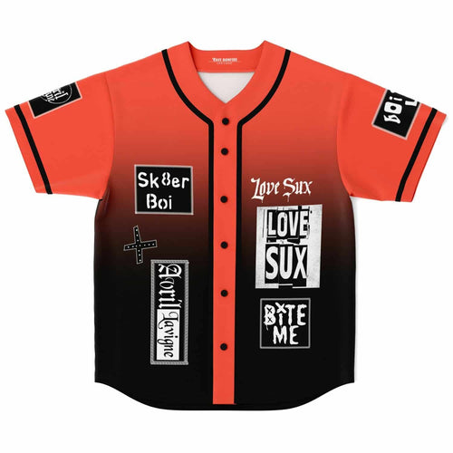 Avril Lavigne Orange Collage Grunge Rave Baseball Jersey