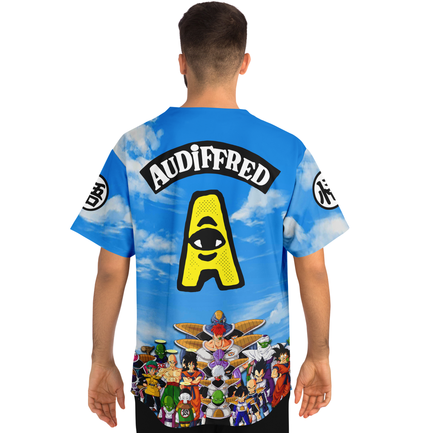 Sky Blue Clouds Rave Baseball Jersey