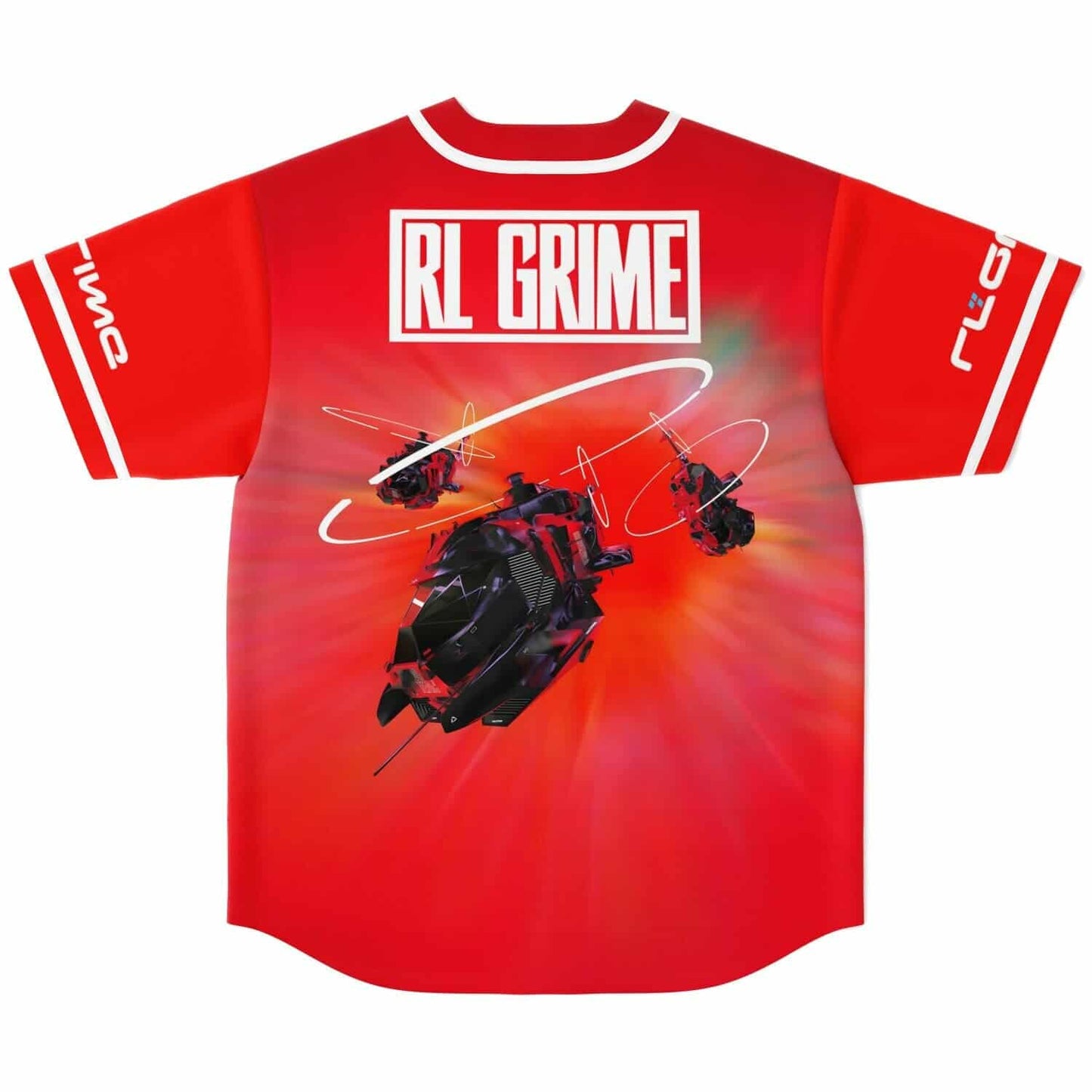 RL Grime Bright Red Exploding Rave Baseball Jersey