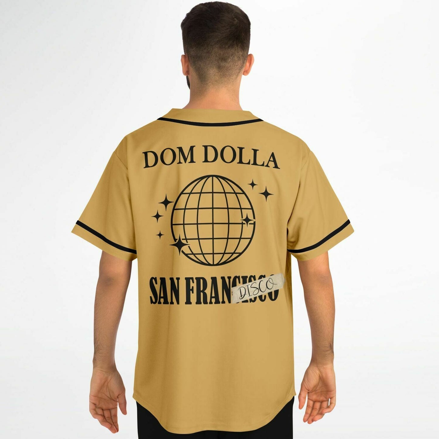 Dom Dolla Tan Wordmark Chest Rave Baseball Jersey