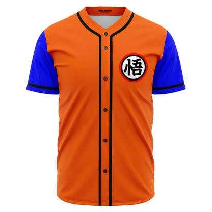 Orange Body Dragon Ball Rave Baseball Jersey
