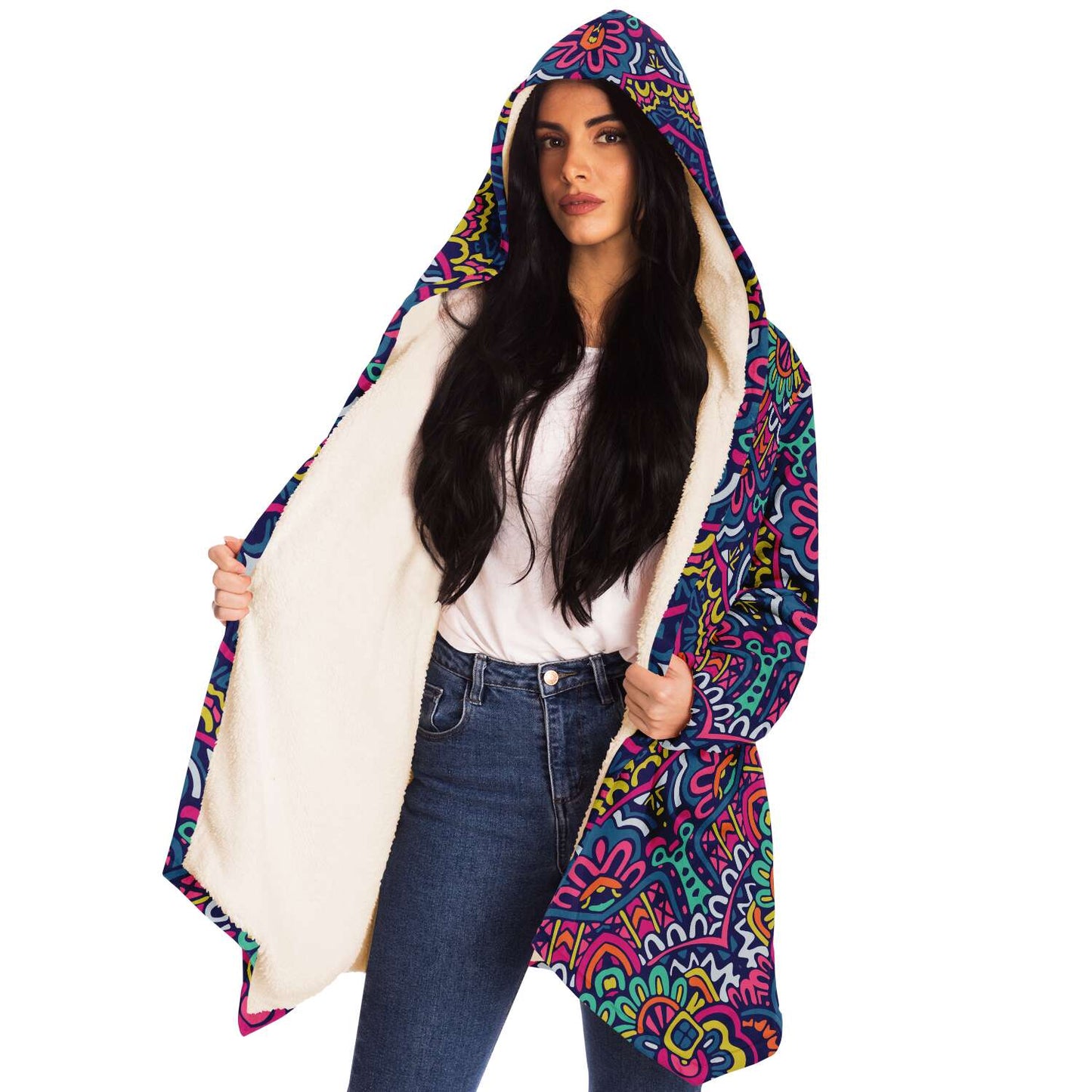 Tribal custom hooded cloak