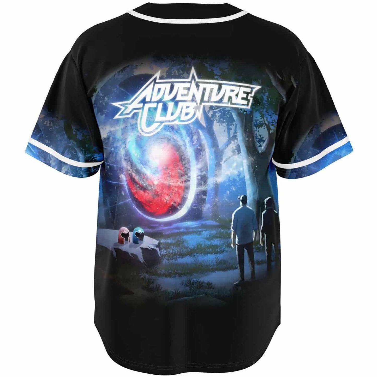 Adventure Club Black Moonlit Forest Rave Baseball Jersey