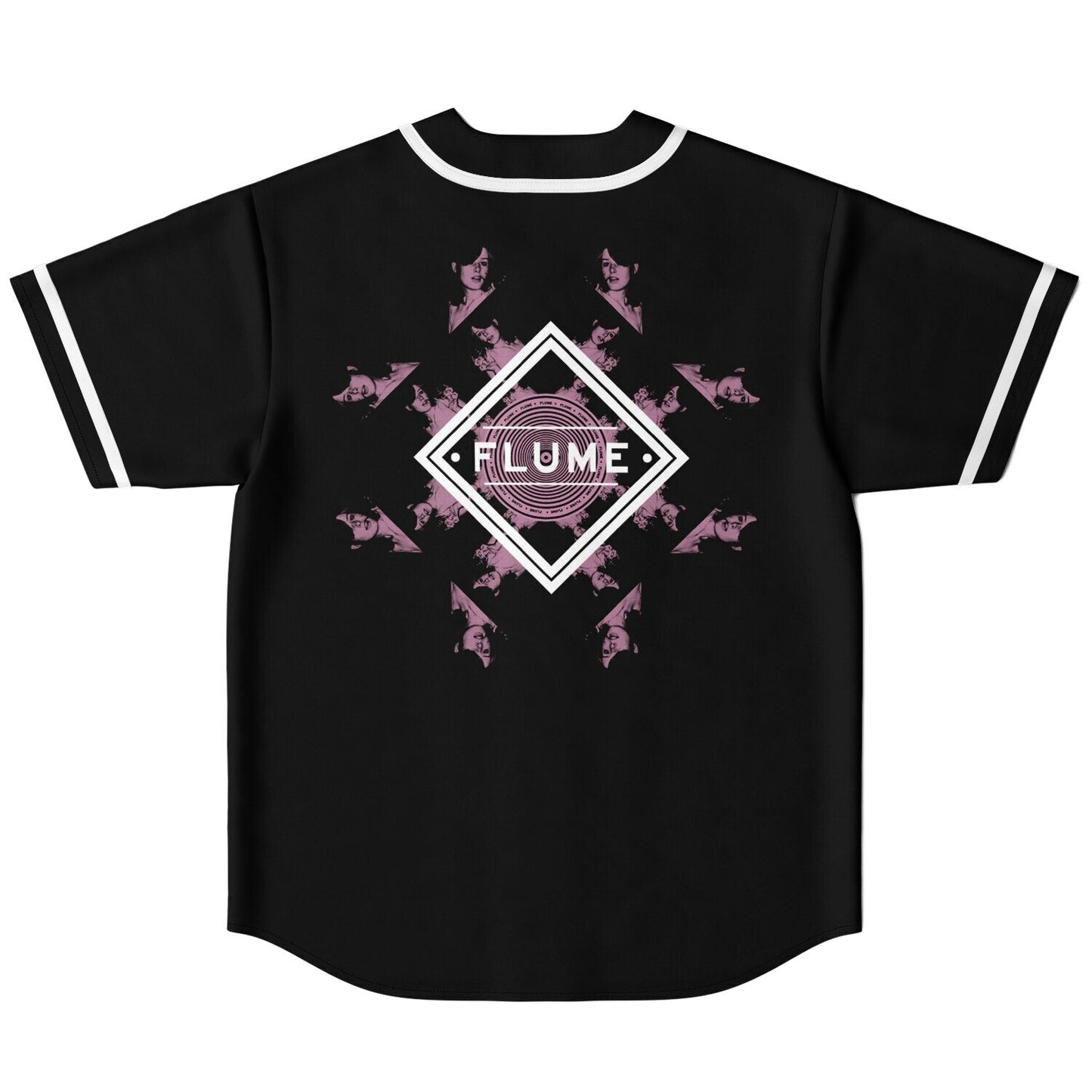 Flume Pink Kaleidoscope Reversible Baseball Jersey