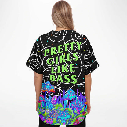 Black Psychedelic Galaxy Rave Baseball Jersey