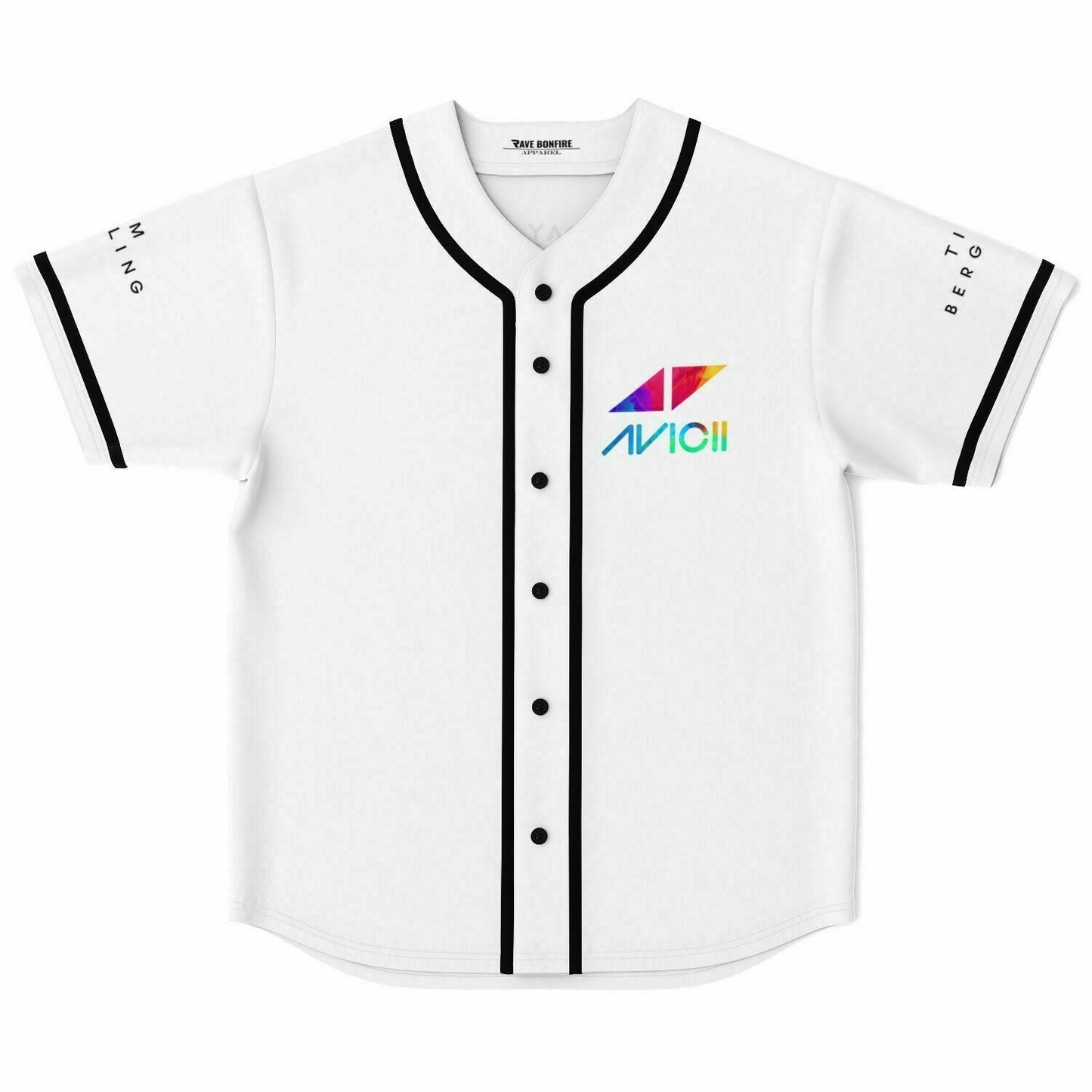 Avicii White Rave Baseball Jersey