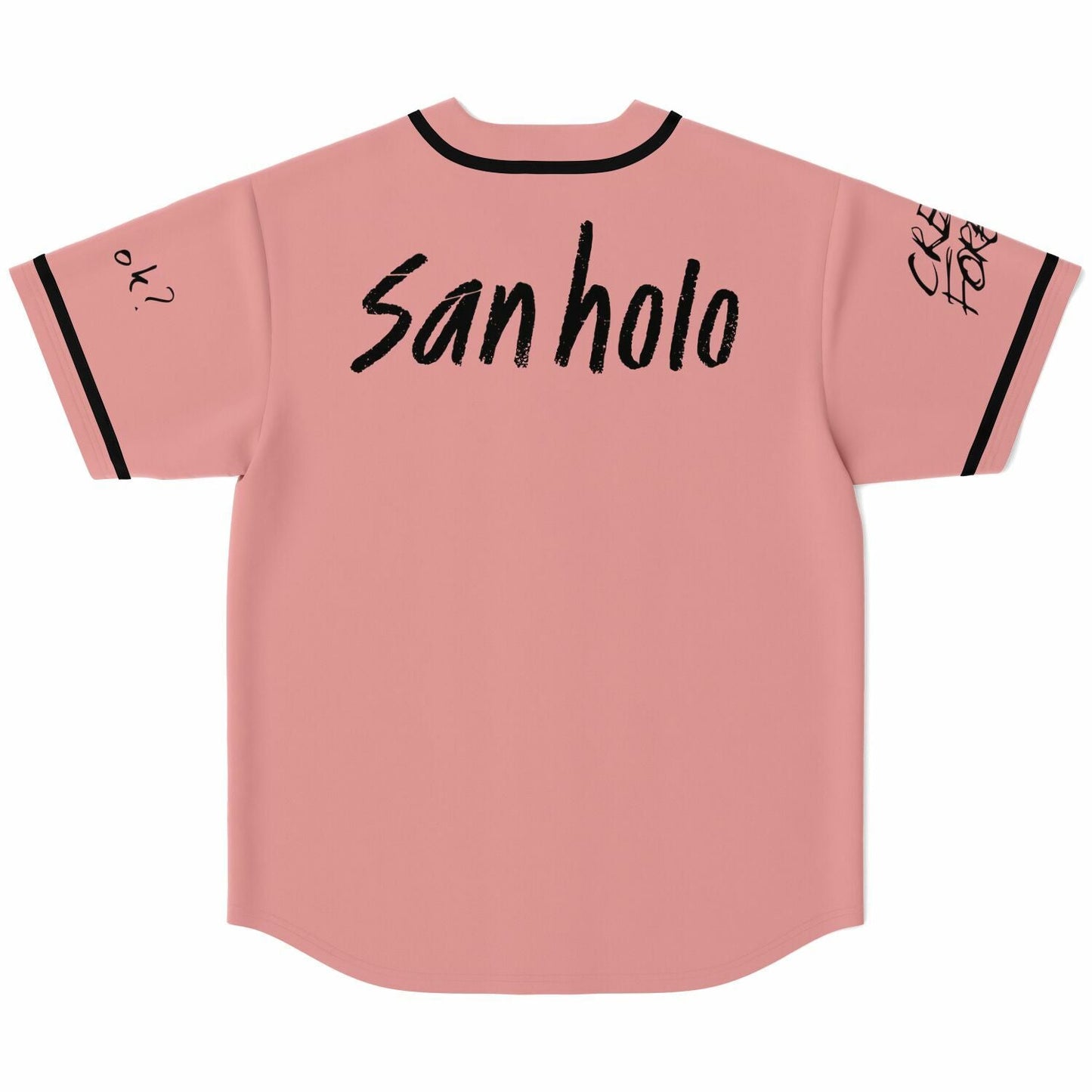 San Holo Dusty Pink Minimal Styling Rave Baseball Jersey