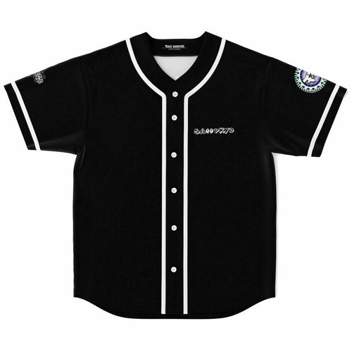 Sloppykid Black Minimal Logo Rave Baseball Jersey