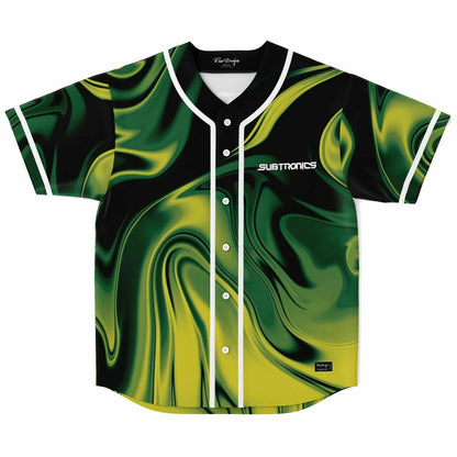 Subtronics Black Abstract Liquid Rave Baseball Jersey