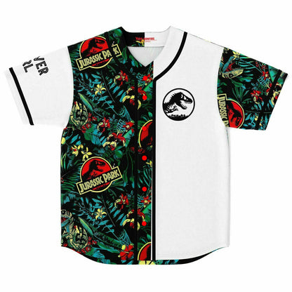 Black Tropical Jungle Rave Baseball Jersey