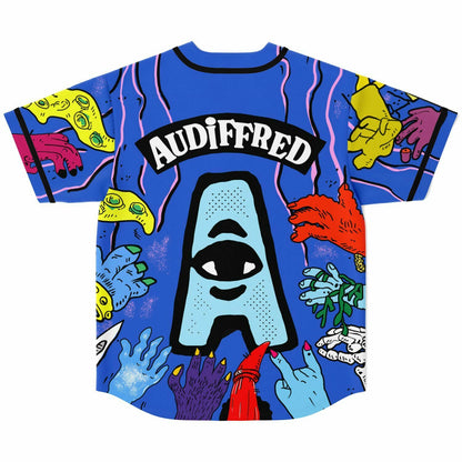 Audiffred Vivid Cartoon Monsters Rave Baseball Jersey