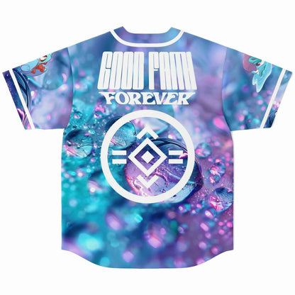 Madeon Iridescent Blue Macro Water Rave Baseball Jersey