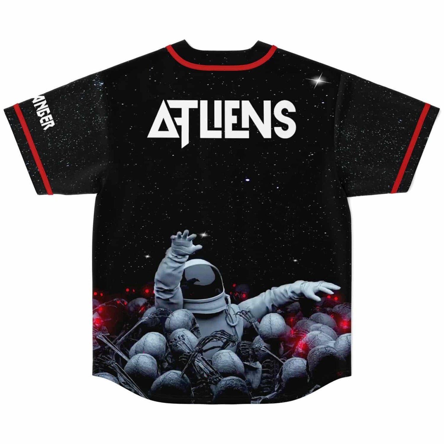 ATLiens Black Starfield Galaxy Rave Baseball Jersey