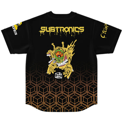 Subtronics Black Orange ‘Cyclops’ One Rave Baseball Jersey