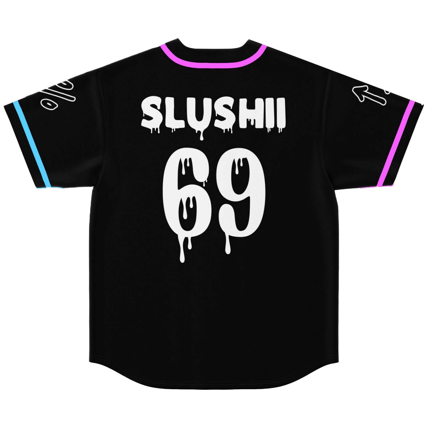 San Holo Black Minimal Neon Rave Baseball Jersey