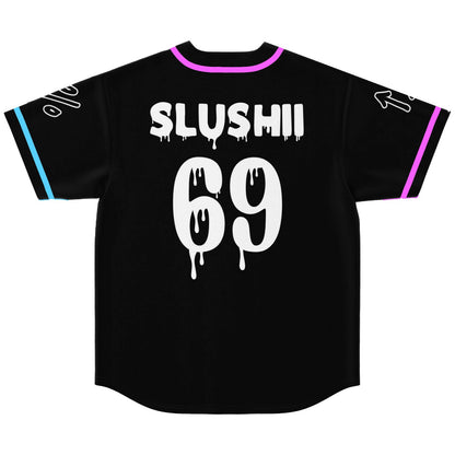 San Holo Black Minimal Neon Rave Baseball Jersey